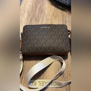 Michael Kors Monogram Brown Shoulder Bag